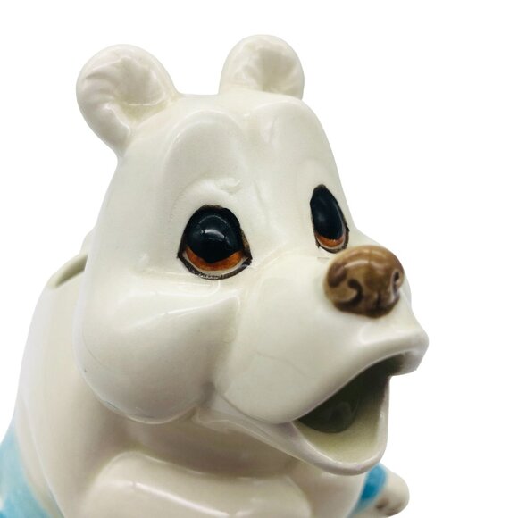 Vintage Quon Quon Dancing Polar Bear Ceramic Creamer Pitcher Tutu Japan - Picture 8 of 11